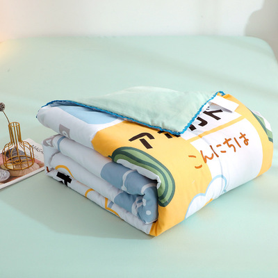 水洗棉空调被被芯夏凉被 会销活动礼品被子 春秋被夏季夏被四件套