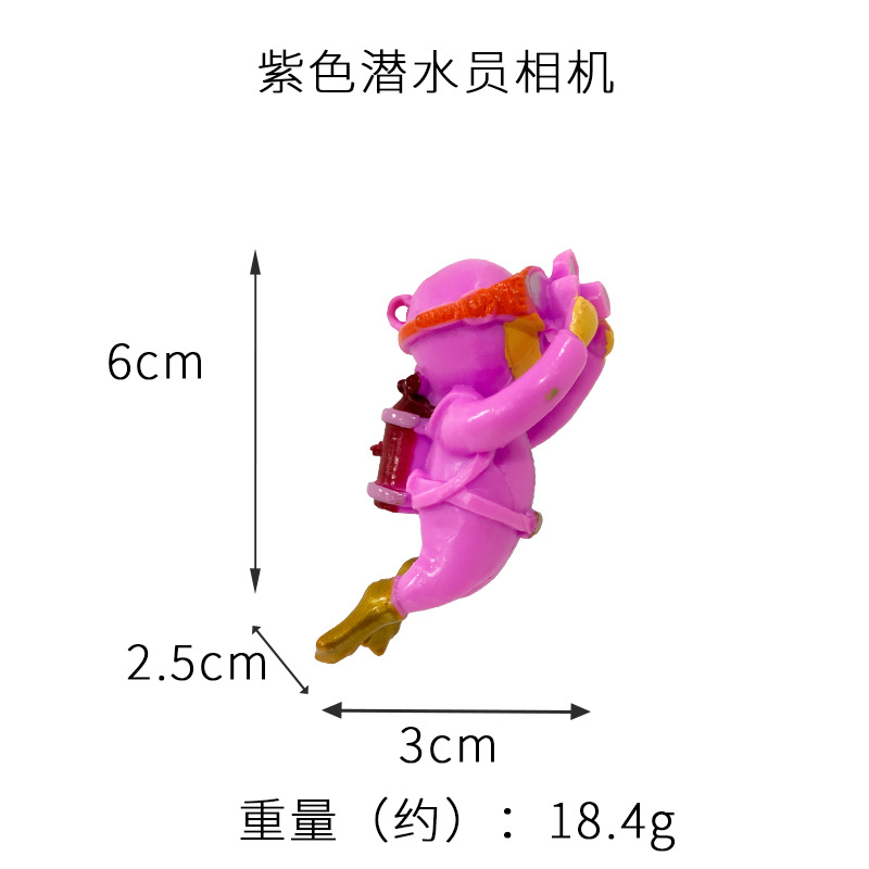카메라와 보라색 다이버 (라인과 볼)