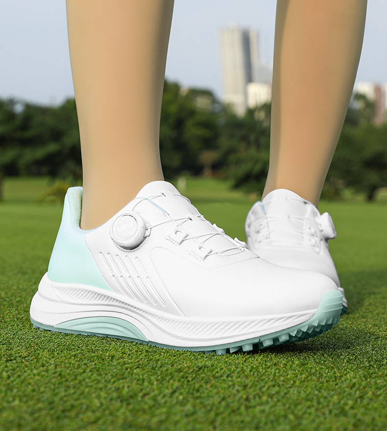 Giày golf nữ PGM chống thấm nước, đế EVA nhẹ, không đinh — XZ391-Ngọc trắng, XZ391-Màu trắng hoa anh đào chi tiết 15