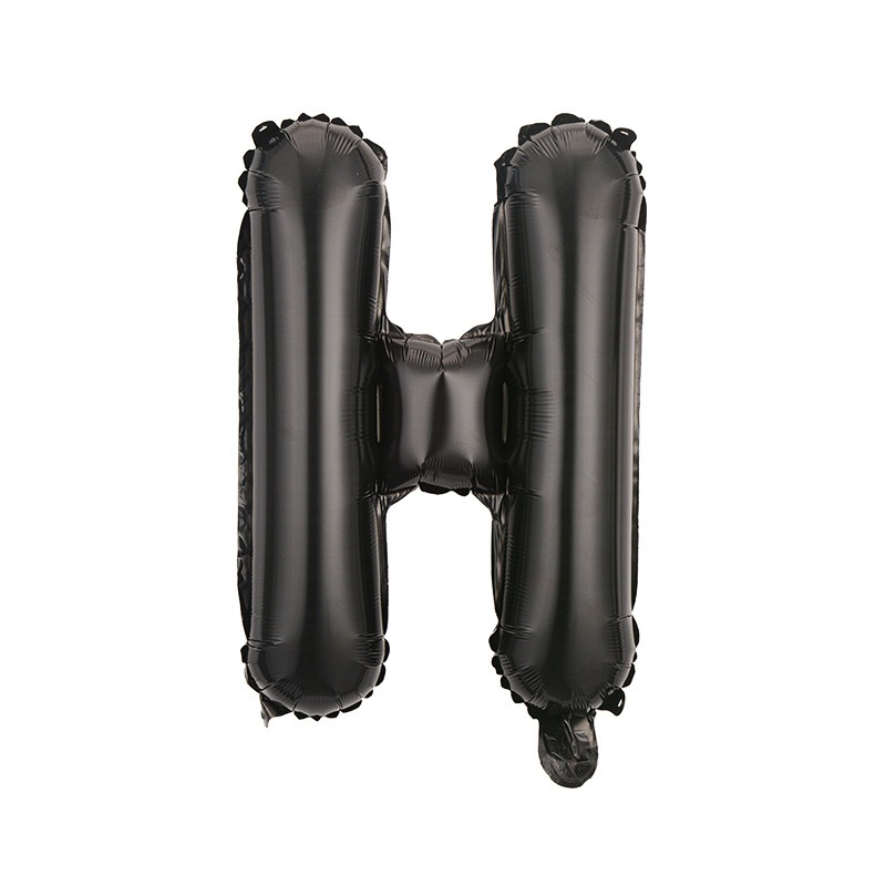 Estilo americano Delgado 16 pulgadas inglés carta globo pequeño tamaño A- Z cumpleaños boda habitación decoración aluminio película globo al por mayor