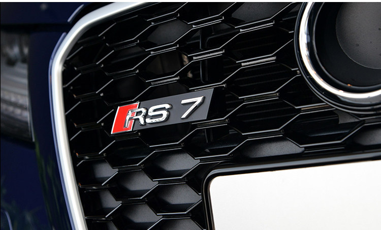 Suitable for Audi grille emblem SQ3 SQ5 SQ7 RS3 RS4567 modified honeycomb grille clip-on car emblem