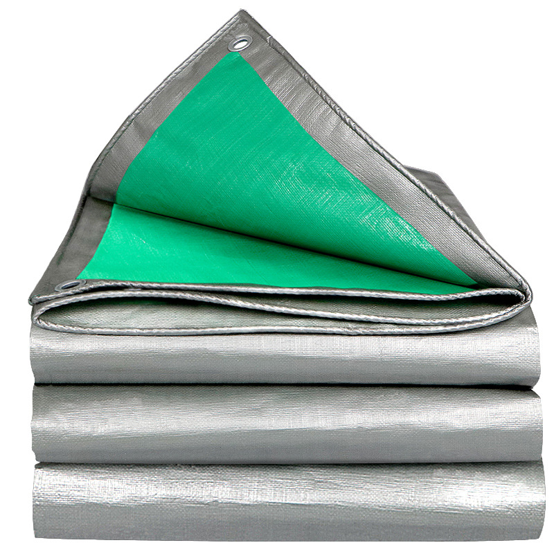 Green Silver PE Tarpaulin machining customized Double Green Blue Orange pe Tarpaulin black pe Cloth processing customization
