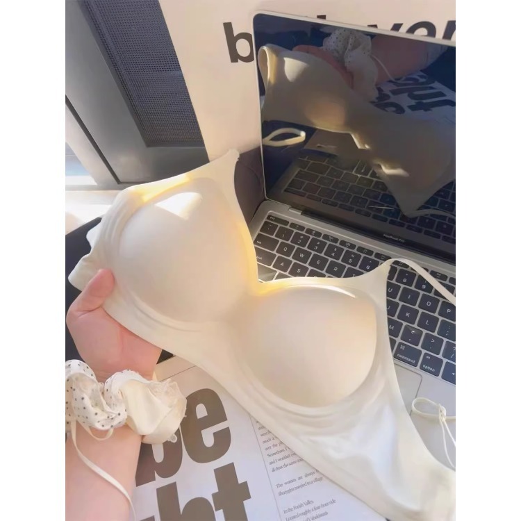 シームレスな乳肌の拡張とウエストの細い女性用下着 2025 新しいコミック胸小さな胸プッシュアップ固定ブラジャー|undefined