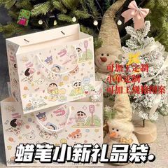 Ins高颜値クレヨンしんちゃん手提げ袋少女心祝日ギフトバッグ大サイズ硬質紙大容量ギフトバッグ