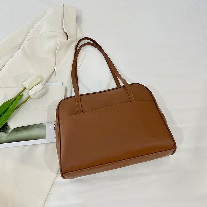 Ретро вместительная демисезонная сумка через подмышку, плечовая сумка