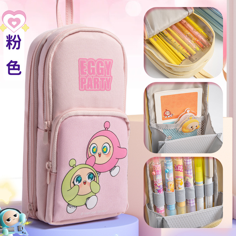 Mochila escolar de dibujos animados y estuche para lápices