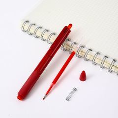 ST head gel pen spring head push pen simple style brush ink pen carbon water pen wholesale 0.5 red pen stationery