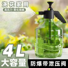 4升超大容量浇花水壶气压式家用喷雾园艺喷壶手动加厚浇水喷雾器