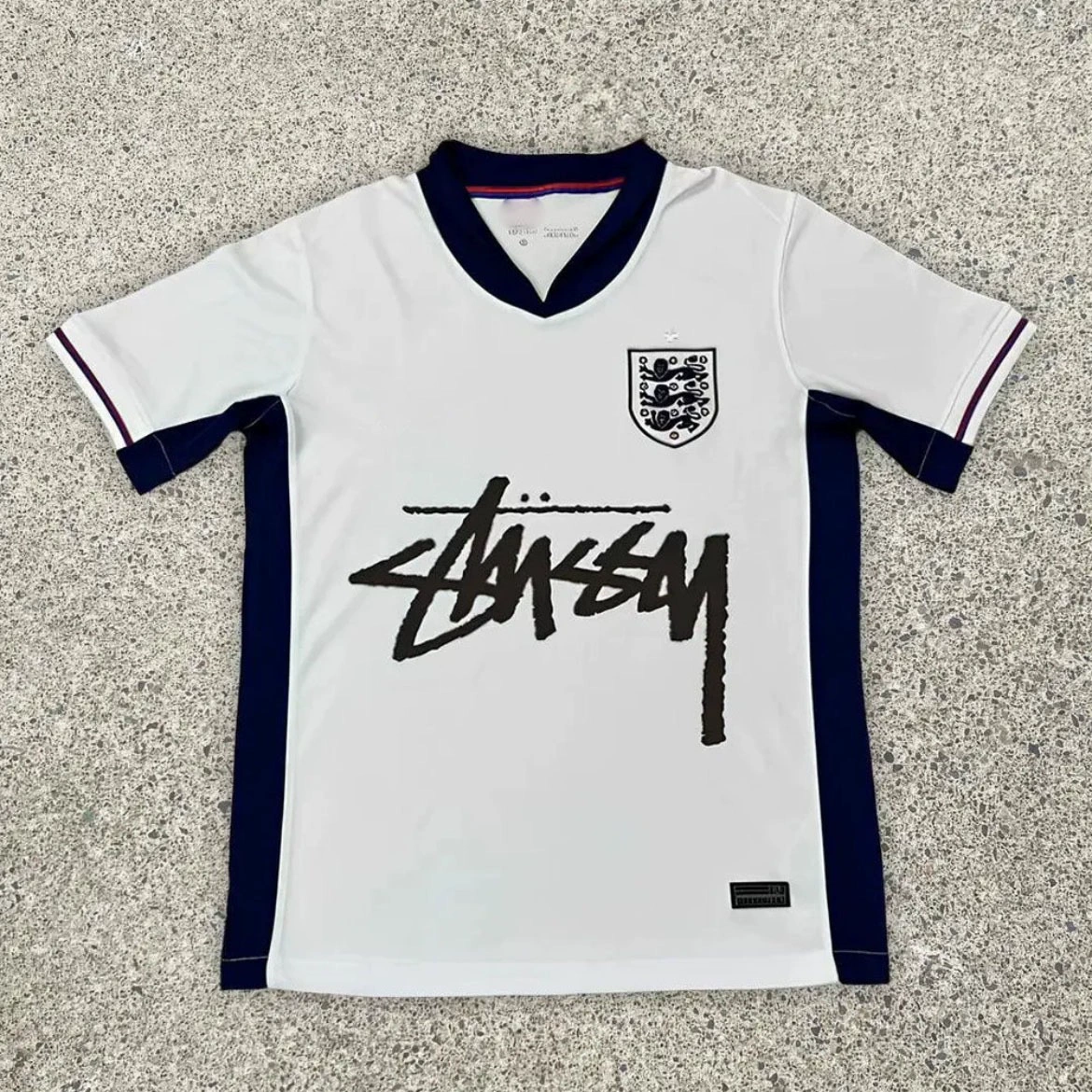 Футболка Stussy Stussy с подписью, Аргентина, Интер, Бразилия, Италия, Фламенго, короткие рукава