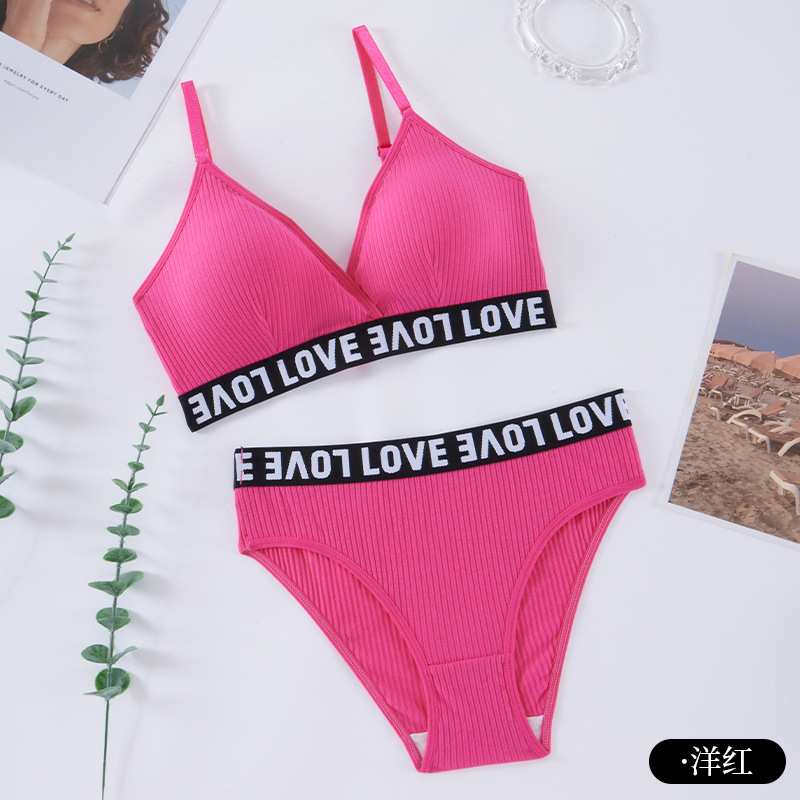 Conjunto de ropa interior sexy transfronteriza, puro deseo, ropa interior push-up transpirable y agradable para la piel para mujer, conjunto de calzoncillos al por mayor