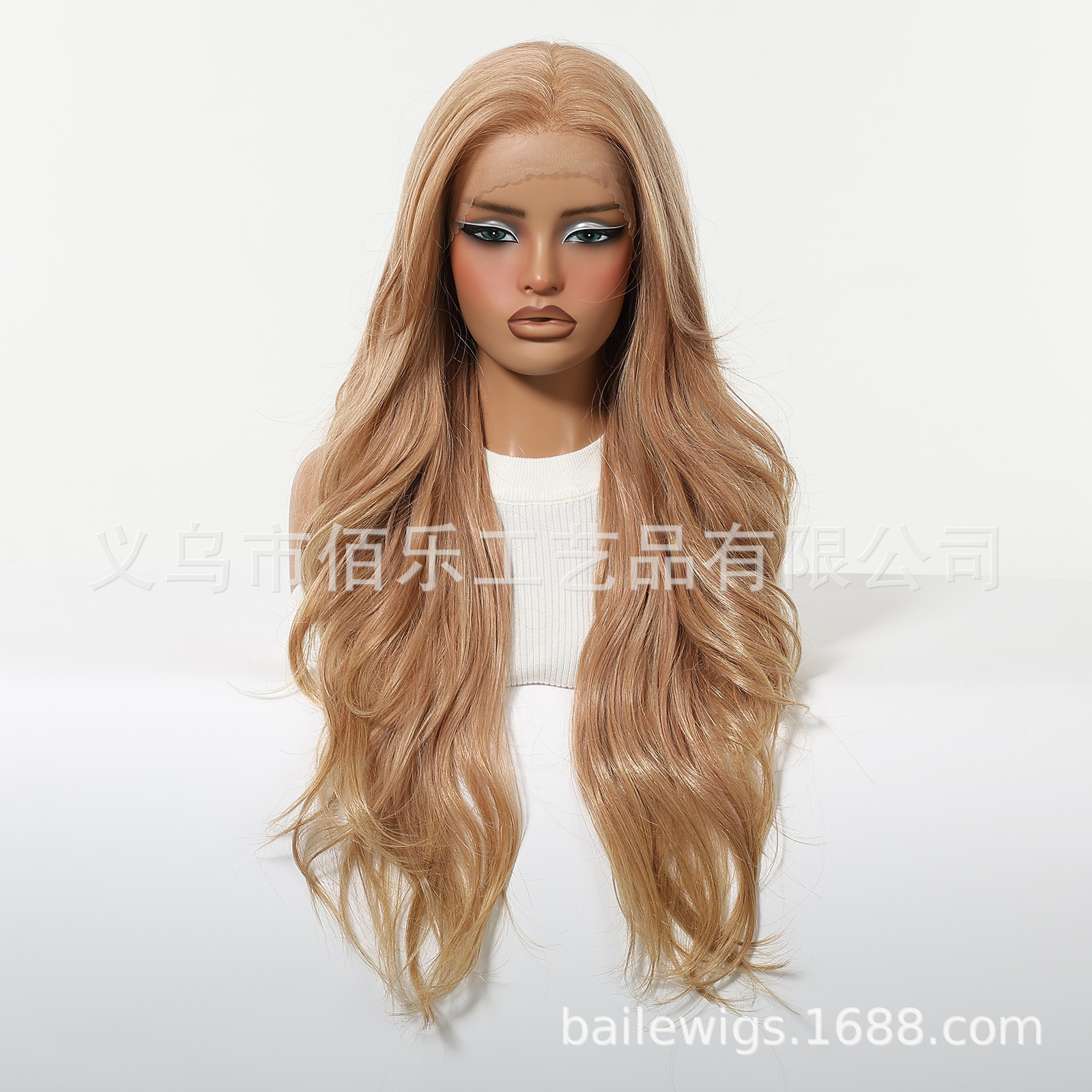 13 * 6 pelucas de gran área de encaje largo cabello rizado completo mano tejida peluca de cosida de encaje casual