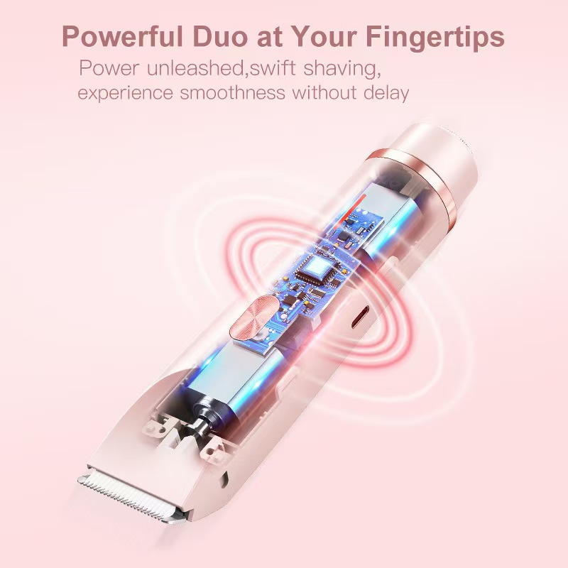 Cross-border new product double-headed women's shaver electric private part epilator hair removal knife female shaver hair removal instrument 4