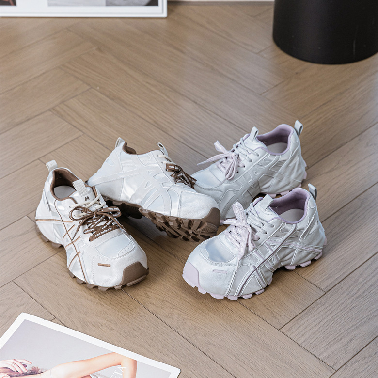 Trendy A-Gan Style Dad Shoes for Women 2026 Spring and Autumn New Versatile Niche Thick-Soled Casual Sports Shoes for Women
