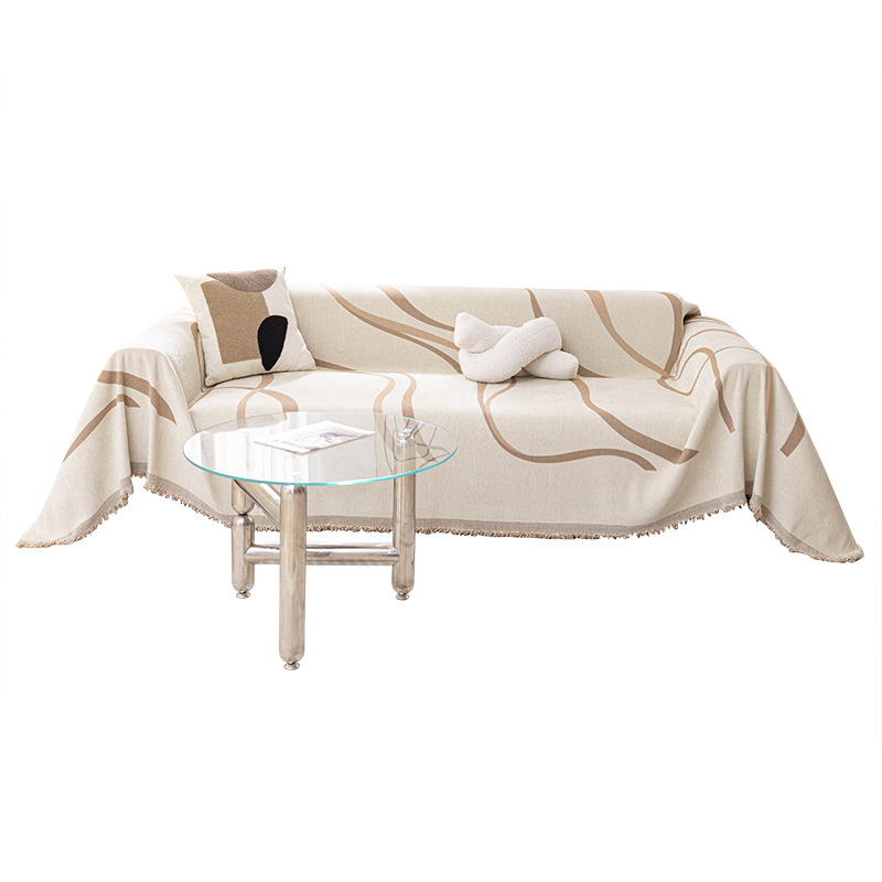 Sofá de tela Schneier de alta calidad cuatro estaciones cojín universal cubierta todo incluido anti-gato arañazo siesta cubierta manta