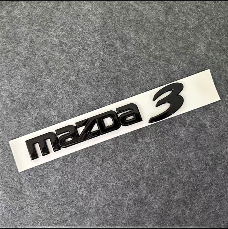 Suitable for Changan Mazda Car Logo Mazda3 6 Modified Black English Alphanumeric Rear Trunk Car Logo