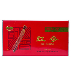 Kangmei New River Red Ginseng Iron Box 20 Pieces 200g Net Content 8-10 Pieces 6-Year Root Nourishing Soup Stock Wholesale