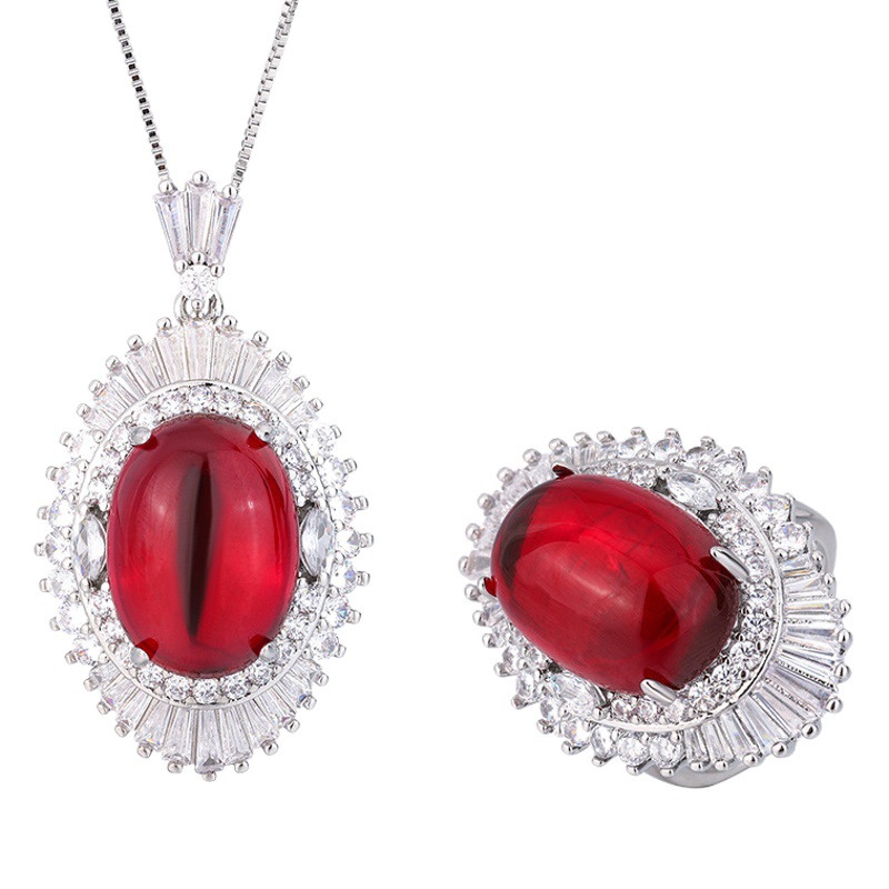 Zhuang Sheng joyas de cobre de fondo chapado en oro de plantación de hielo fluorescente denier liso temperamento suave traje de piedra femenina 13*18