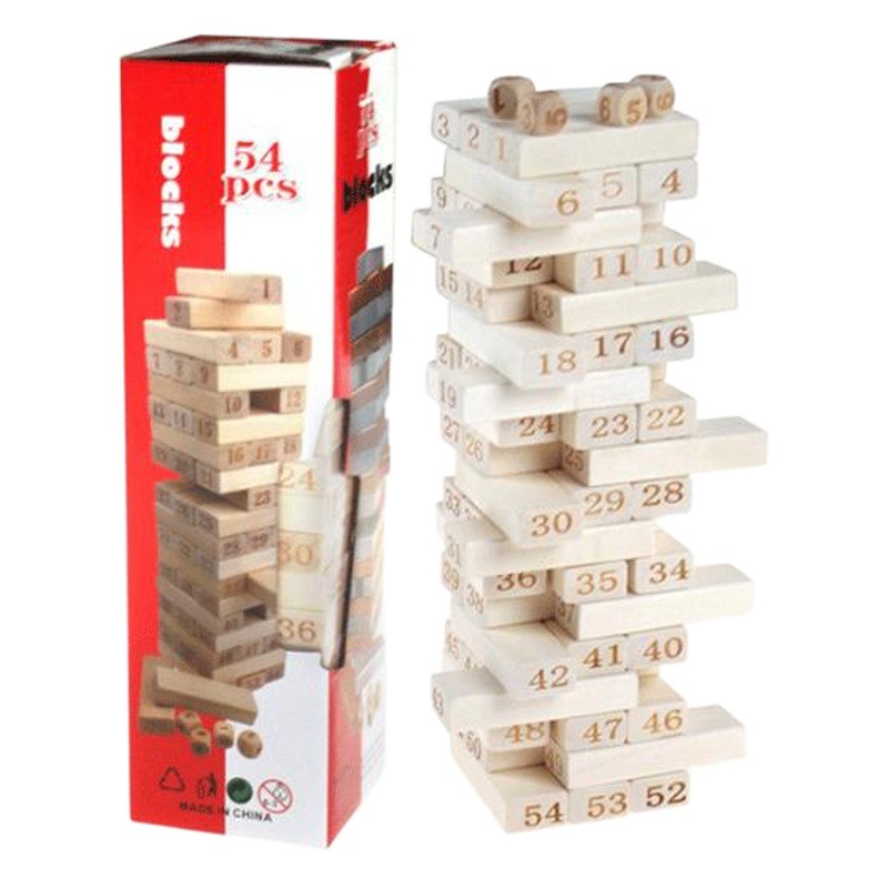 Boutique personal de madera apilados alta digital jengle apilados bloques educativos niños Juego de madera