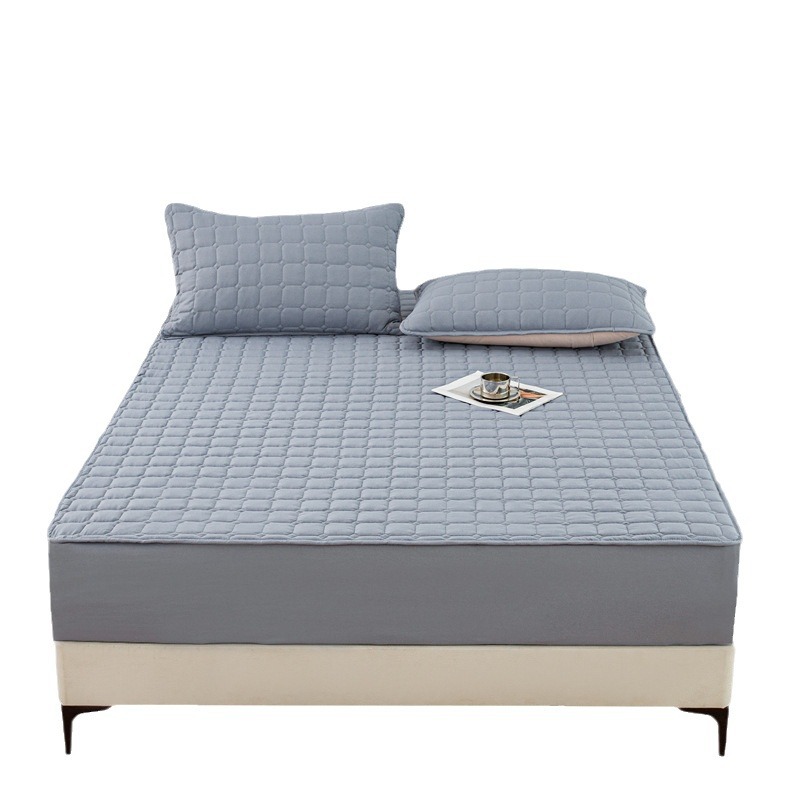 Fuente de la fábrica de algodón sábana ajustable sábana de algodón acolchado individual colcha doble cubierta de polvo Simmons colchón cubierta protectora