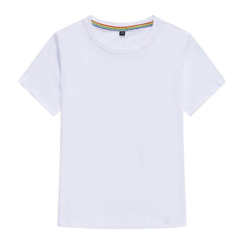 summer white T-shirts goods in stock Hooded Teenagers ordinary Solid leisure time Straight cylinder type Clothes & Accessories