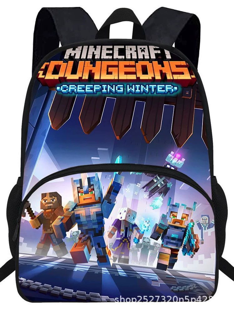 Лучшие продажи кросс-бордер Minecraft поддерживает доставку JIT AliExpress детские печатные школьные сумки