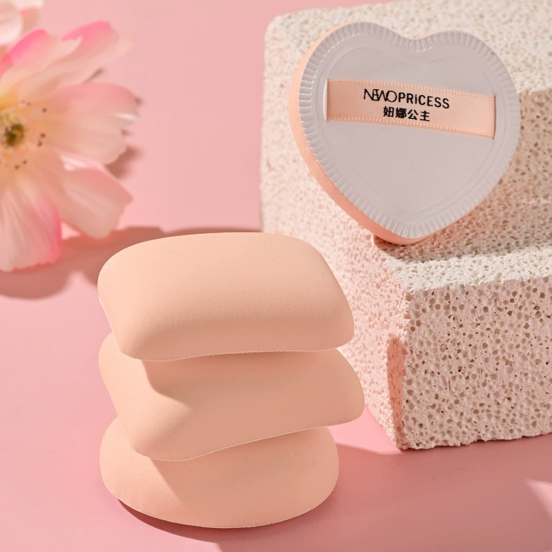 Cotton sponge, foundation, makeup primer, triangular loose powder, 4 pieces