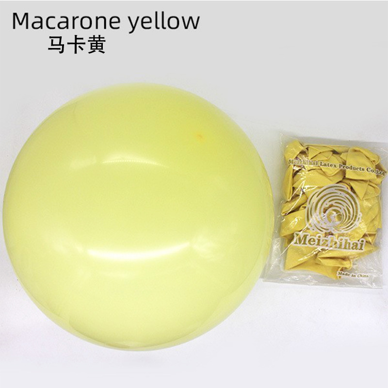 18 pulgadas macaron globo redondo engrosada boda decoración escena Diseño conjunto personalizado impreso logotipo