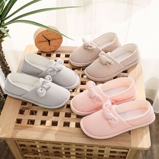 Maternity Slippers for Autumn and Winter, Suitable for Postpartum Care in September, October, and November, with Soft Soles, Closed Heel, Non-Slip, Warm Cotton Slippers for Spring and Summer