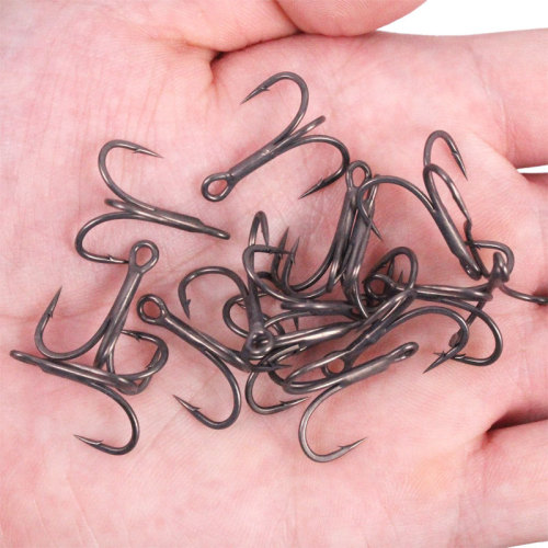 Manufacturer wholesale triple hook high carbon steel titanium alloy coating 6066 triple hook gun color Teflon triple X reinforced