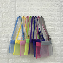 戶外兒童沙灘網袋玩具收納袋雜物收納包可訂logo大容量手提收納袋