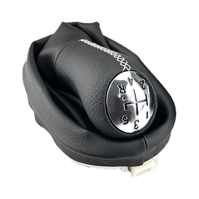 Cab and accessories Shift Knob Leather Gear - stitch-white-line-dust-cover
