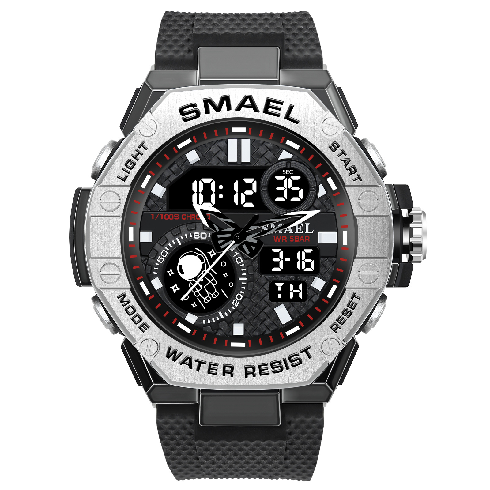 SMAEL Smale Venta caliente reloj de los hombres deportes al aire libre cronómetro electrónico cronómetro multifunción reloj deportivo 8068