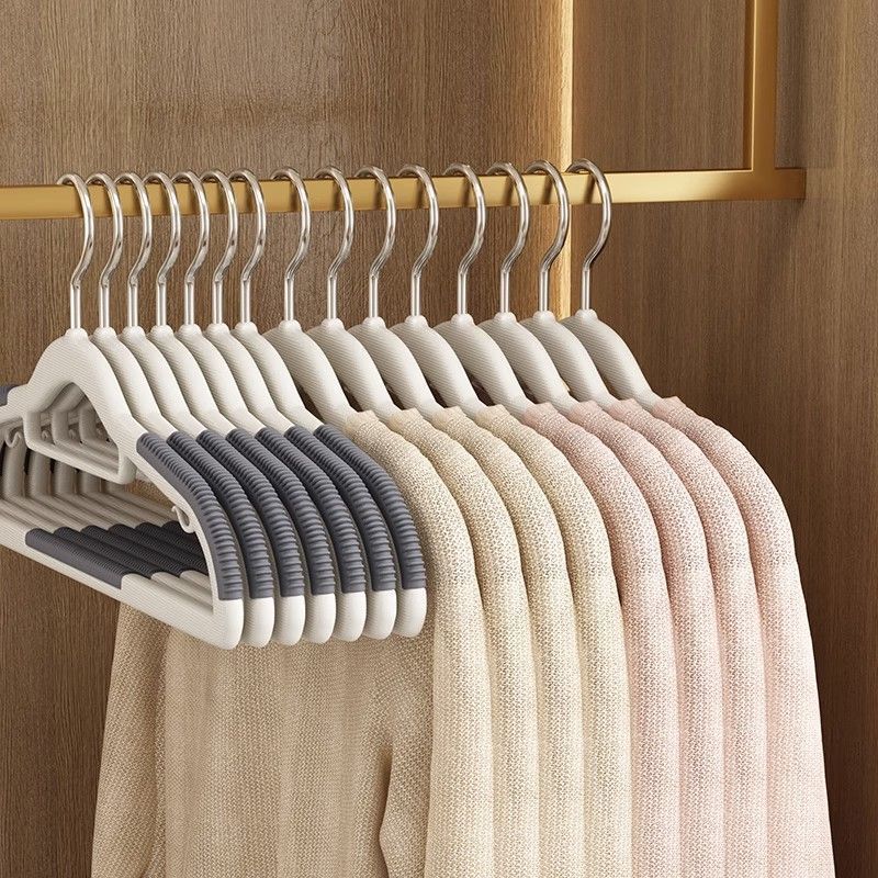 双位衣架无痕防滑家用防肩角塑料晾晒衣服架子两用衣挂阳台衣撑子|undefined