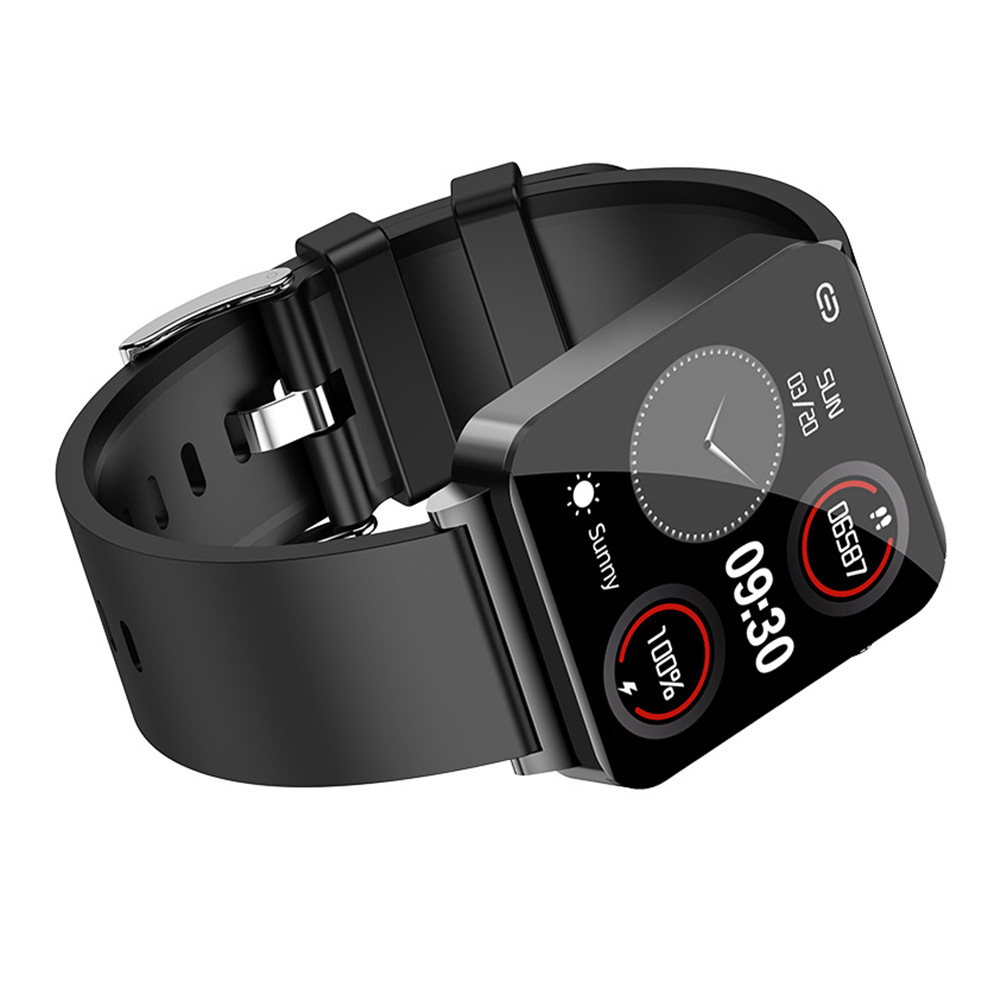 Nuovo smartwatch KS03 con monitoraggio della temperatura, della frequenza cardiaca, dell'elettrocardiogramma, dell'ECG+PPG e fascia da polso per l'esercizio fisico_voghion.com