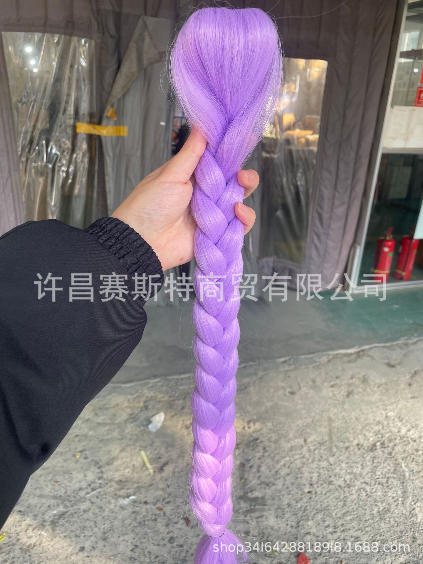 Peluca Trenzada para Cosplay de Fibra de Alta Temperatura Resistente al Calor para Eventos y Disfraces