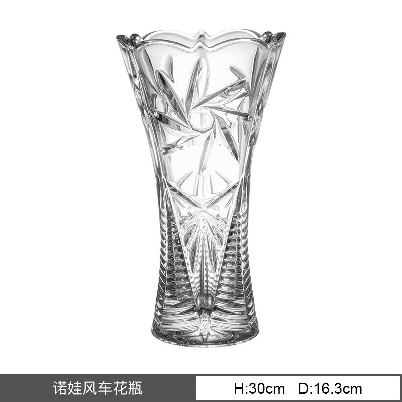 Vaso de cristal original checo sin plomo de importación BOHEMIA escritorio decoración de lujo transparente decoración para el hogar
