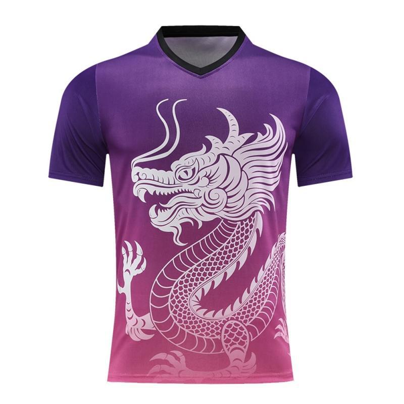 Dragón de secado rápido traje traje de barco de dragón manga corta protección solar dragón barco de dragón barco de dragón traje de equipo de seda de hielo se puede imprimir nombre del equipo