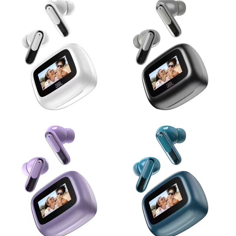 Cross-Border New Product V20 Bluetooth Headset Touch Screen Anc Noise-Canceling Headset Suitable for Jbl New V8 Second Generation Color Screen Headset