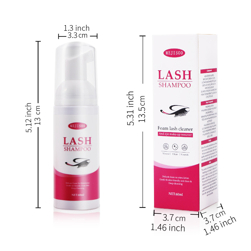 Limpieza de pestañas spot transfronteriza, espuma de espuma