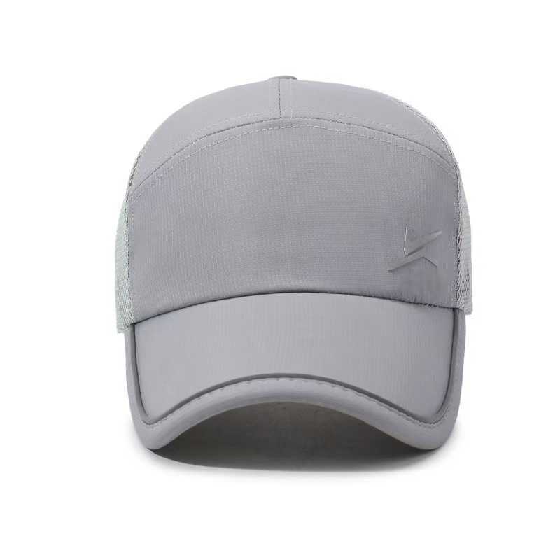 Zomerse outdoor snel drogende mesh ademende baseballpet voor heren casual sport zonneklep hoed met verlengde rand_voghion.com