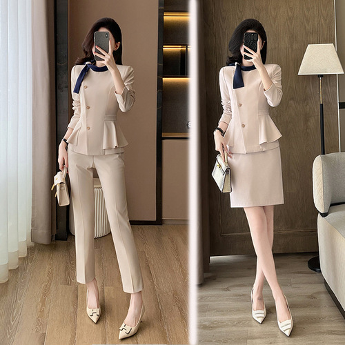 Korean new suit overalls professional temperament female professional temperament beautician high-end beauty salon 6657
