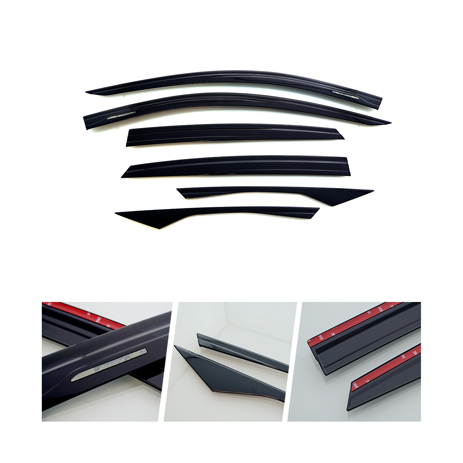 Aplicable al protector de lluvia Accord, protector de lluvia Yingshipai, protector de lluvia Honda Accord Window Deflectors