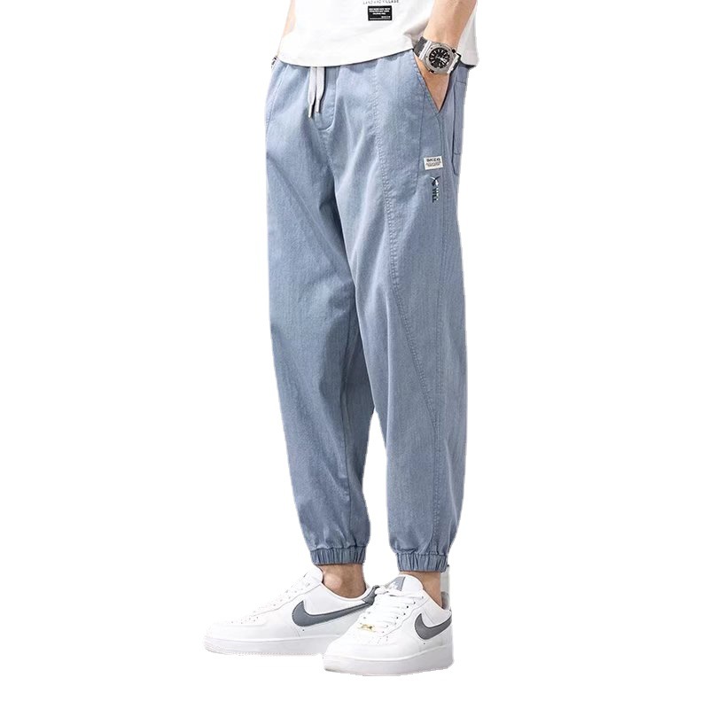 Jeans Men's 2022 New Loose Straight Pants Ankle-length Casual Pants All-match Handsome Harem Pants Men's