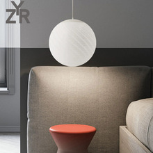 意大利圆球形餐厅吊灯后现代北欧简约吧台灯名宿书房温馨卧室护眼