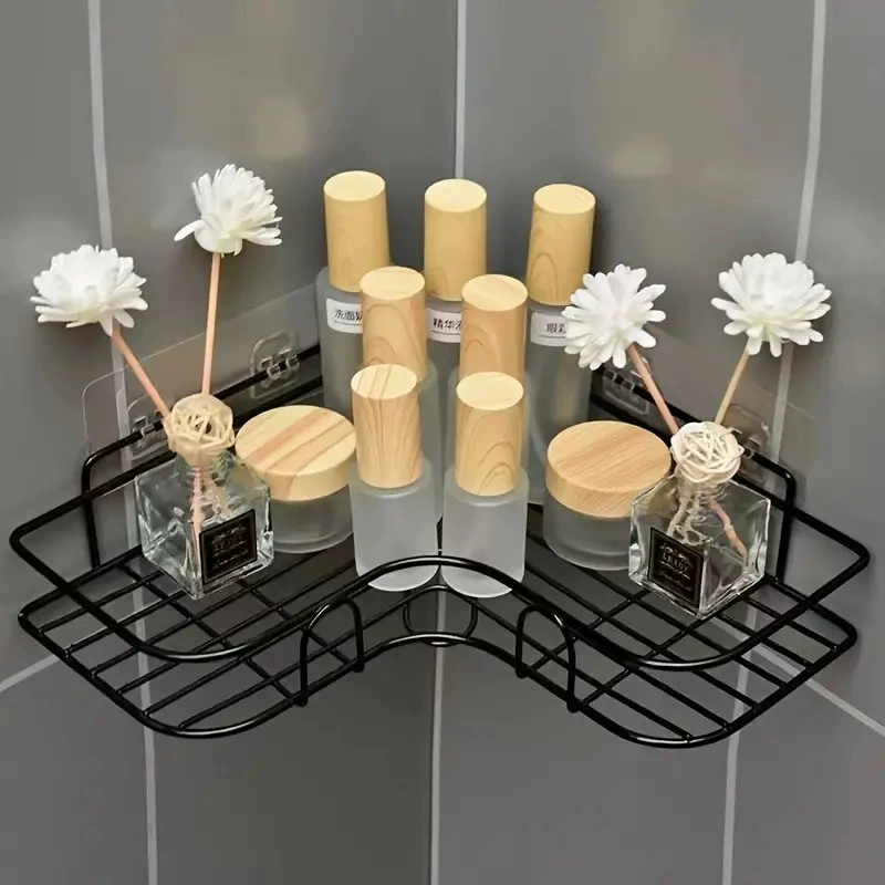 Bathroom storage rack without punching triangle storage rack kitchen wall corner storage rack storage bathroom storage