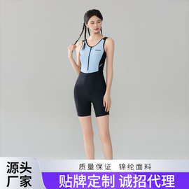 连体泳衣专业女训练竞速保守大码游泳衣女士款泳装高级感2025新款
