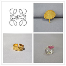 新春彩蛋库存清仓黄铜镀金时尚个性夸张小众设计感戒指多款捡漏