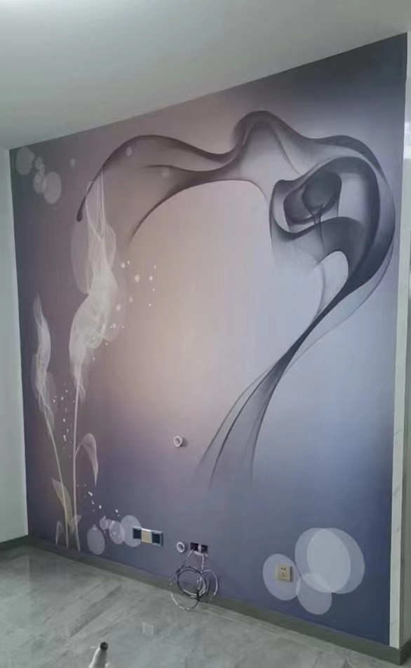 现代简约背景墙黑