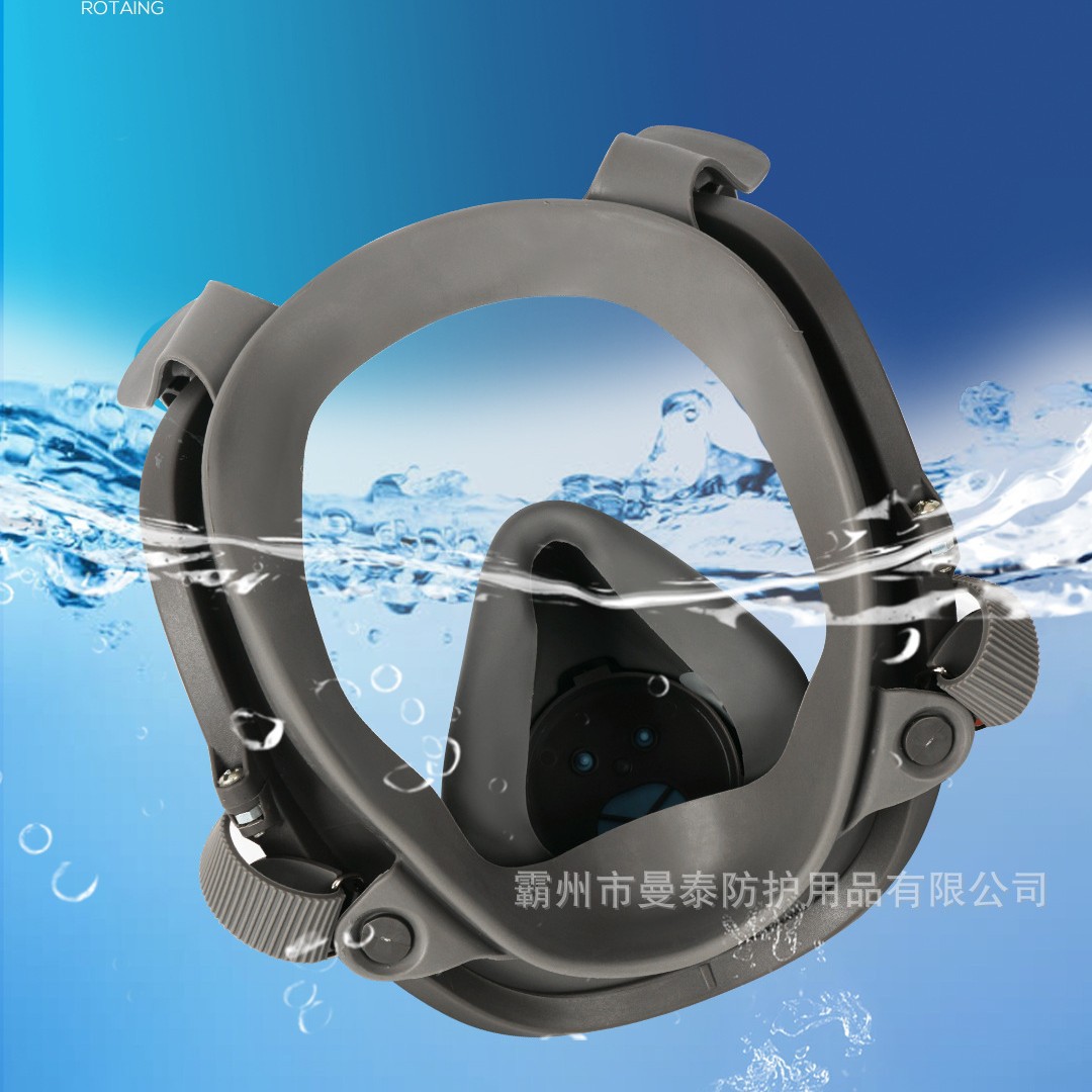 应急救援呼吸式防毒面具6800防甲醛一体式面罩火灾逃生酒店防烟面