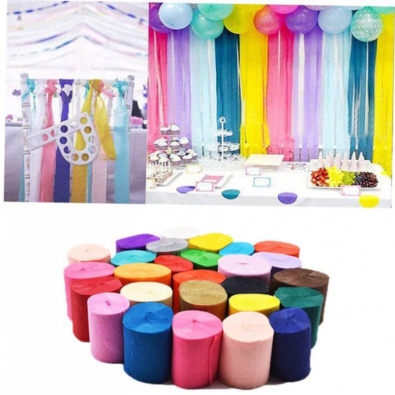 32ft 10m Crepe Paper Streamers DIY Paper Garland Photograph|ru